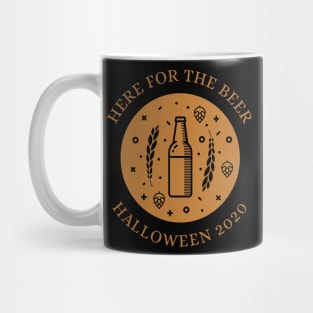 Here For The Beer Funny Halloween Design Light Version Mug